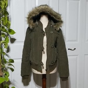 Quilted Corduroy Coat